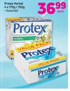 Protex Herbal-4 X 175g/ 150g Each