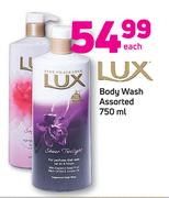 Lux Body Wash Assorted-750ml Each