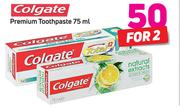 Colgate Premium Toothpaste-2 X 75ml