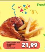 Grilled Chicken Quarter & Chips-Per Punnet