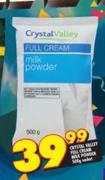 Crystal Valley Full Cream Milk Powder-500g Sachet