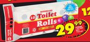 Ritebrand 1 Ply Toilet Rolls-10s Per Pack