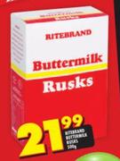 Ritebrand Buttermilk Rusks-500g