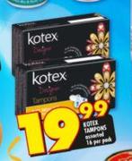 Kotex Tampons Assorted-16s Per Pack