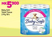 Baby Soft Toilet Tissue 2-Ply 18’s