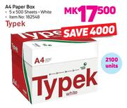 Typek A4 White Paper Box