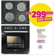 Defy 60cm Oven And Solid Hob Black DCB006