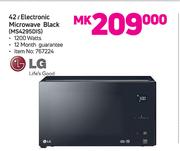 LG 42Ltr Electronic Microwave Black MS4295DIS