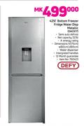 Defy 425Ltr Bottom Freezer Fridge Water Disp Metallic DAC617