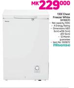 Hisense 130Ltr Chest Freezer White H130CF