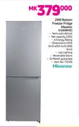Hisense 299Ltr Frrezer Fidge Metallic H299BME