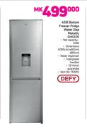 Defy 455Ltr Bottom Freezer Fridge Water Disp Metallic DAC635