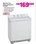 Defy 8Kg Twin Tub Washing Machine DTT166