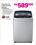 LG 17Kg Silver Top Loader Washing Machine T1766NEFTF