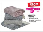 Assorted Throws-Each