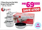 Tissolli 7 Piece Gourmet Set With Single Chaffing Dish