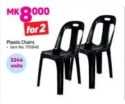 Plastic Chairs-For 2