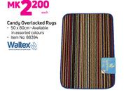 Waltex Candy Overlocked Rugs-50 x 80cm Each
