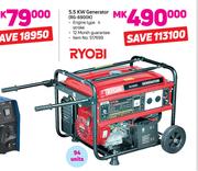 Ryobi 5.5 KW Generator RG-6900K