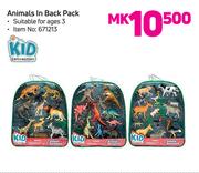 Kid Connection Animals In Backpack
