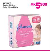 Johnsons Gentle All Over Baby Wipes-288's