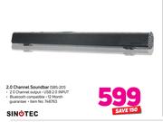 Sinotec 2.0 Channel Soundbar SBS-201