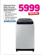 Samsung 13Kg Active Dual Wash Top Load Washing Machine WA13J5710GF