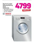 Bosch 6Kg Front Loader Washing Machine Silver WAB20268