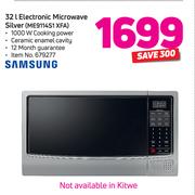 Samsung 32Ltr Electronic Microwave Silver ME9114S1XFA