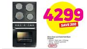 Defy 60Cm Oven And Solid Hob Black DCB006