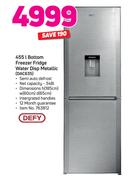 Defy 455Ltr Bottom Freezer Fridge With Water Dispenser (Metallic) DAC635