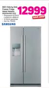 Samsung 660Ltr Side By Side Freezer Fridge With Water Dispenser (Metallic) RSA1WHMG1XFA