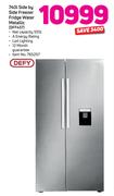 Defy 740Ltr Side By Side Freezer Fridge With Water Dispenser (Metallic) DFF437