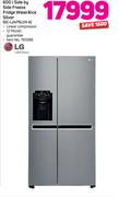 LG 600Ltr Side By Side Freezer Fridge With Water&Ice Dispenser (Silver) GC-L247SLUVA