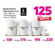 Sheraton Single Hollow Fiber Duvet Inner-Each