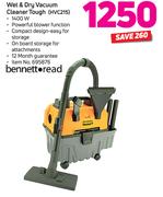 Bennett Read Wet And Dry Vacuum Cleaner Tough HVC215