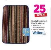 Waltex Candy Overlocked Rug 50 x 80cm