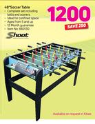 Shoot 48" Soccer Table