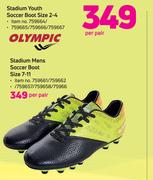 Olympic Stadium Mens Soccer Boot Size 7-11-Per Pair