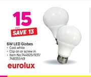 Eurolux 6W LED Globes-Each