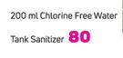 Chlorine Free Water Tank Sanitizer-200ml