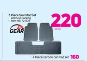 1st Gear 4 Piece Carbon Car Mat Set