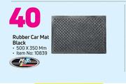 Moto Rubber Car Mat (Black)
