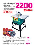 Ryobi Super 115mm Steel Cutting Disc 78525