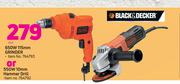 Black&Decker 650W 115mm Grinder Or 550W 10mm Hammer Drill-Each