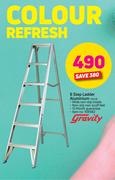 Gravity 6 Step Ladder Aluminium HSL6