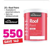 Homestead 20Ltr Roof Paint-Each