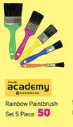 Academy Rainbow Paint Brush Set Of 5 Piece