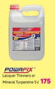 Powafix Lacuer Thinner Or Mineral Turpentine 5Ltr