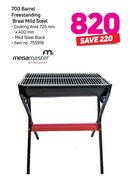 Megamaster 700 Barrel Freestanding Braai Mild Steel